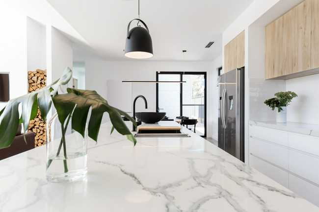 Waterfall Countertops - The modern kitchen trend that designers love